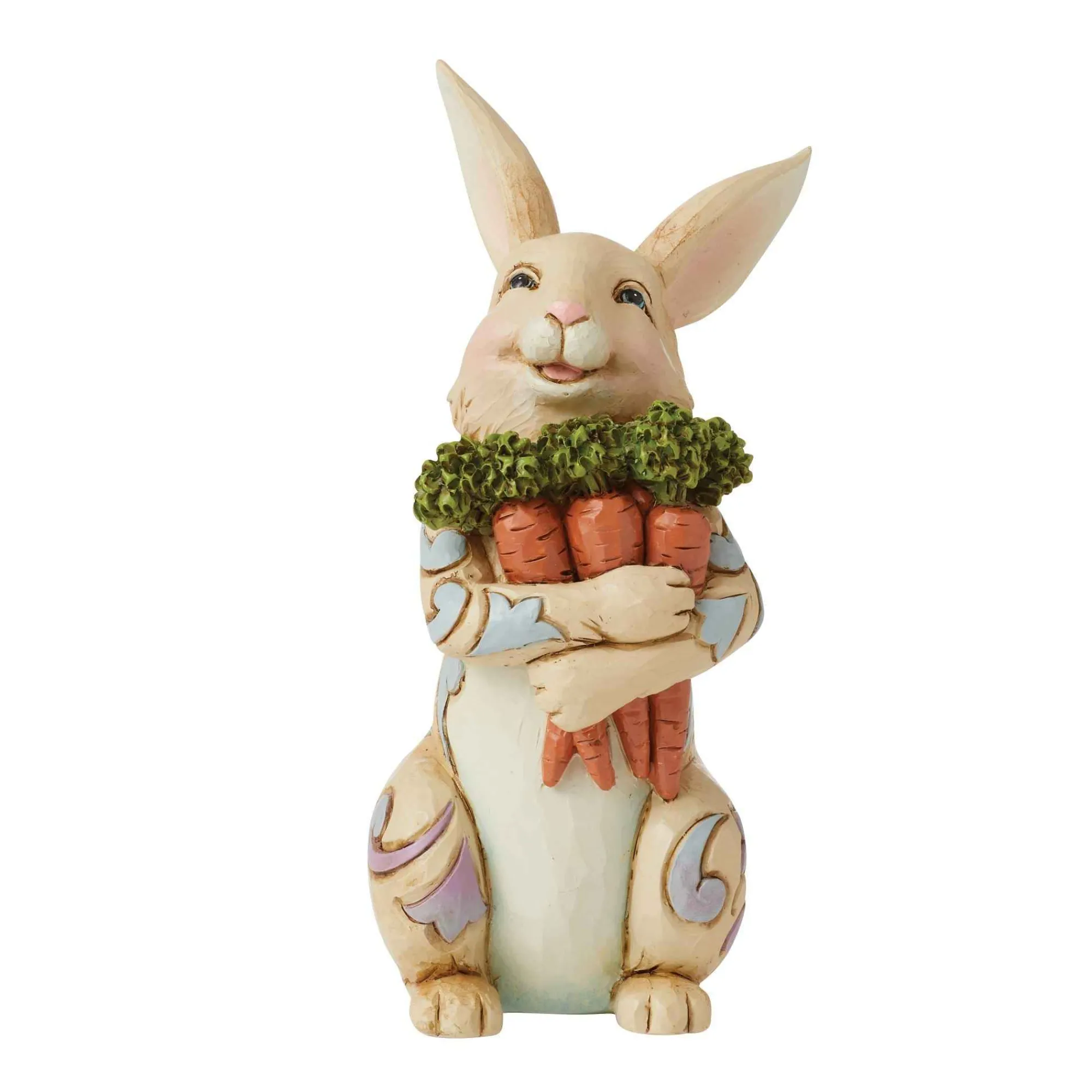 Jim Shore Heartwood Creek Bunny With Carrots Pint
