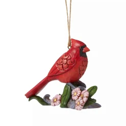Jim Shore Heartwood Creek Caring Cardinals Flower Orn
