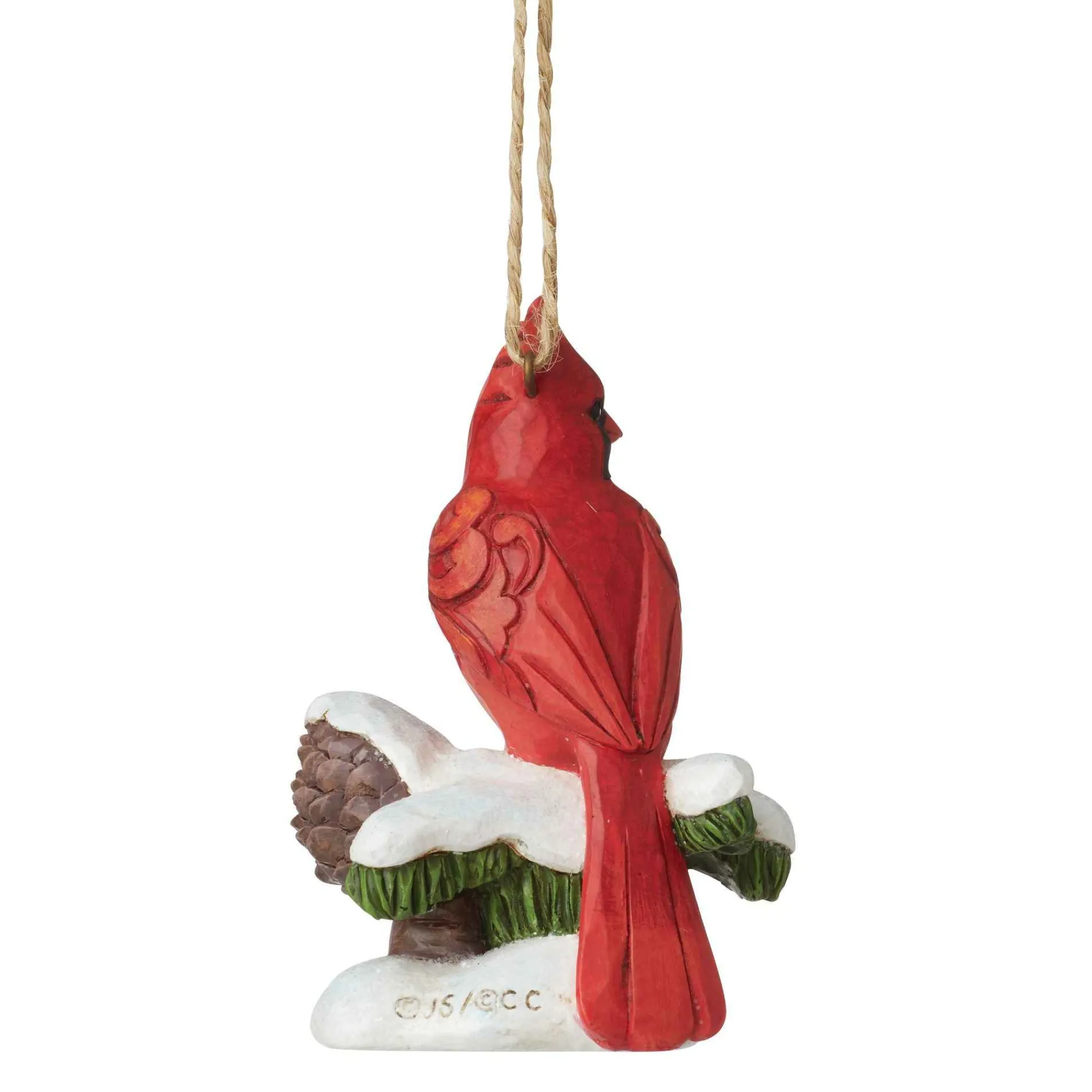 Jim Shore Heartwood Creek Caring Cardinals Winter Bless
