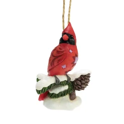 Jim Shore Heartwood Creek Caring Cardinals Winter Bless