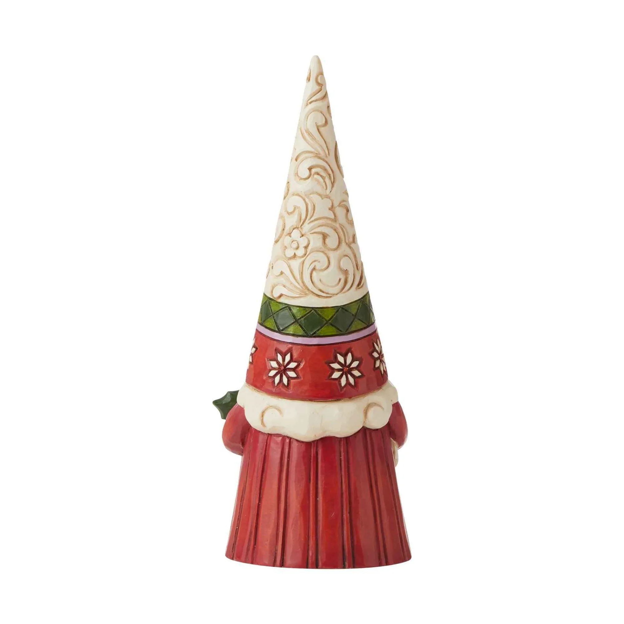 Jim Shore Heartwood Creek Christmas Gnome Holding Holly