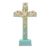 Jim Shore Heartwood Creek Cross With Lilies And Dove