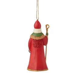 Jim Shore Heartwood Creek Czech Santa Ornament