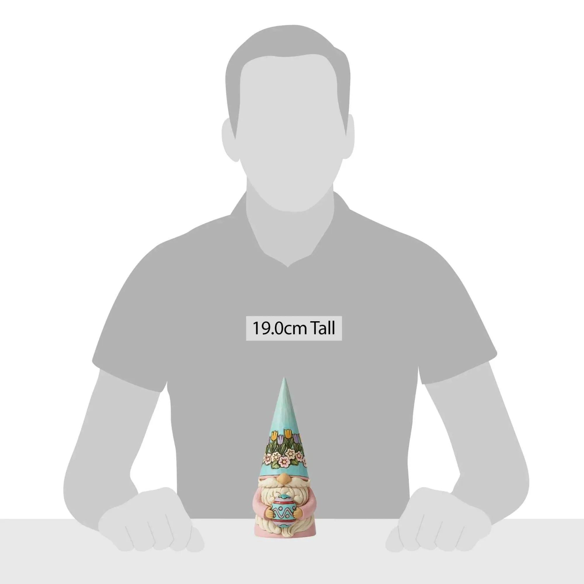 Jim Shore Heartwood Creek Easter Gnome Holding Egg