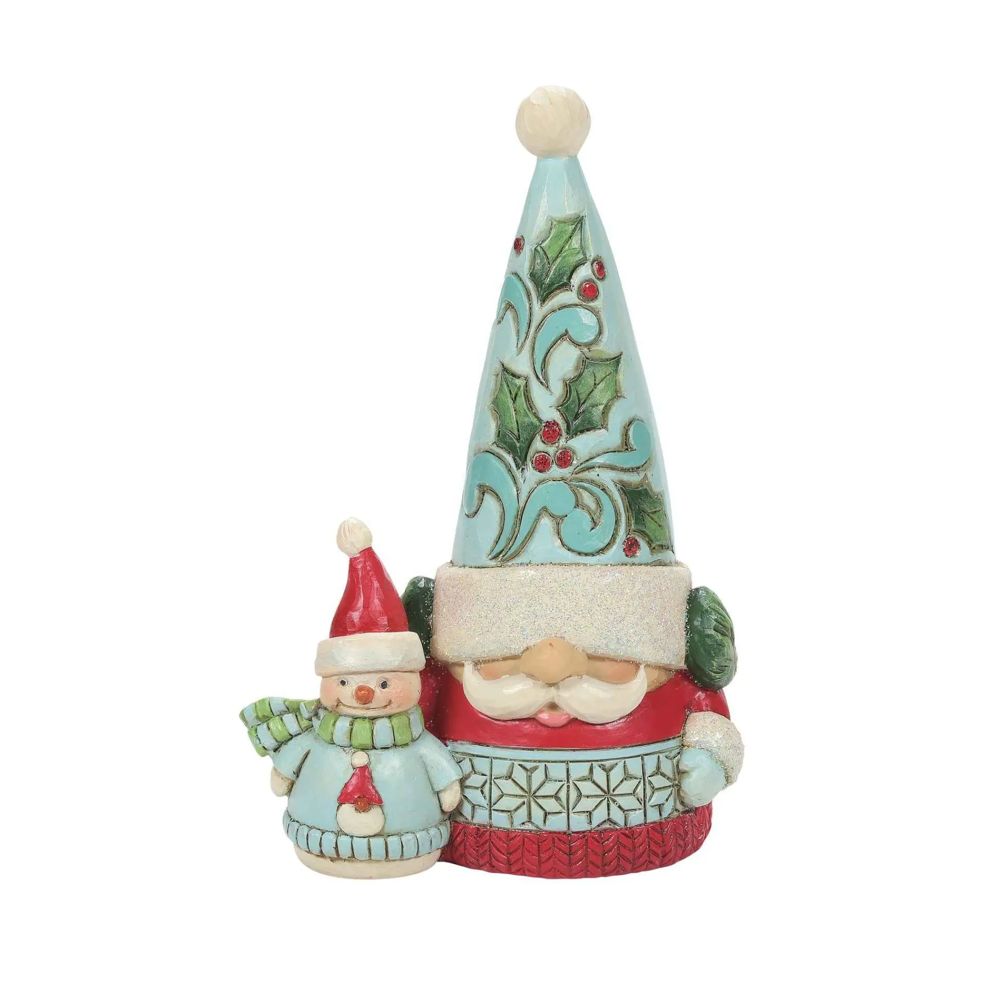 Jim Shore Heartwood Creek Gnome And Snowbuddy