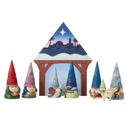 Jim Shore Heartwood Creek Gnome Christmas Pageant 8Pcset