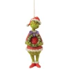 Grinch by Jim Shore Grinch Holding Wreath Ornament