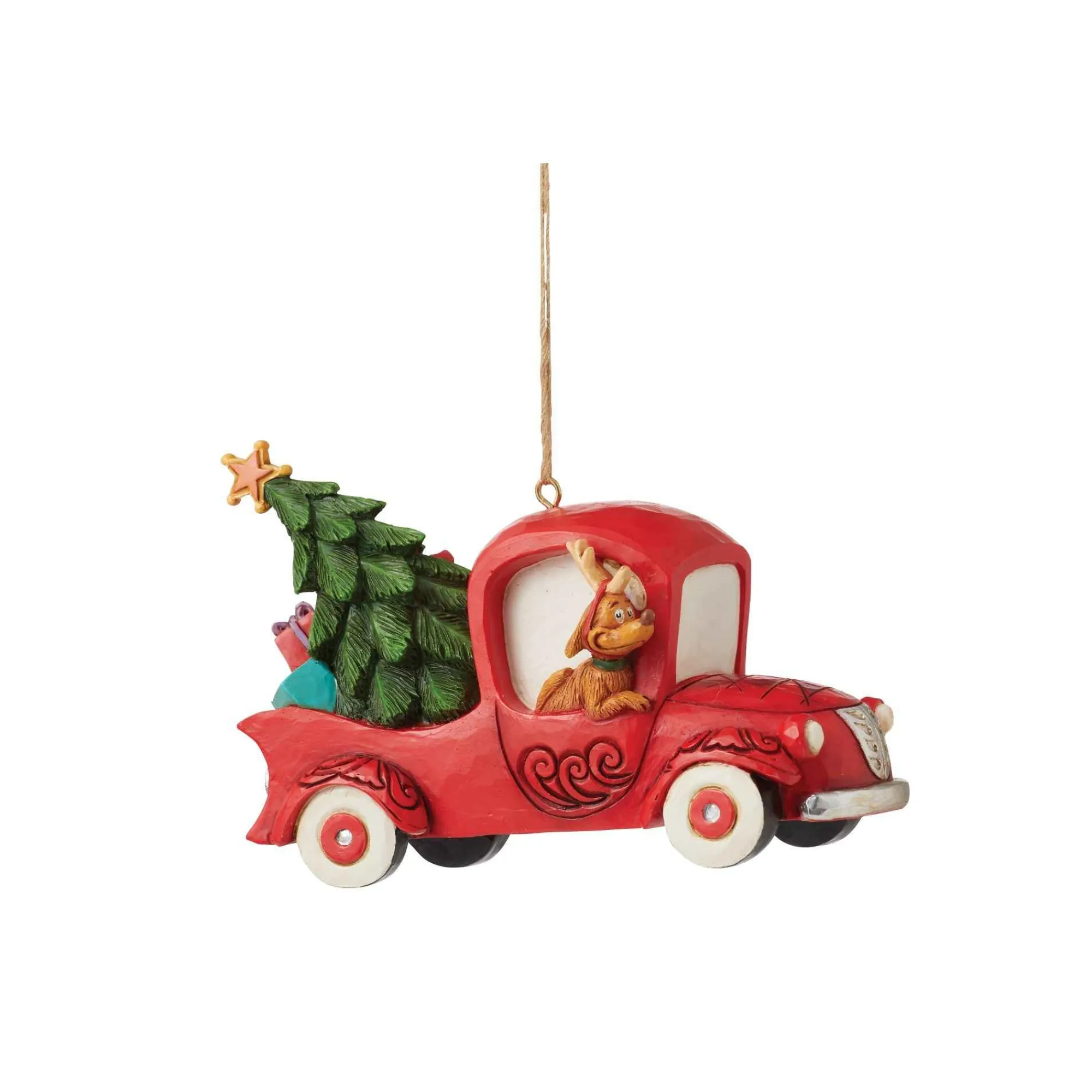 Grinch by Jim Shore Grinch In Red Truck Ornament