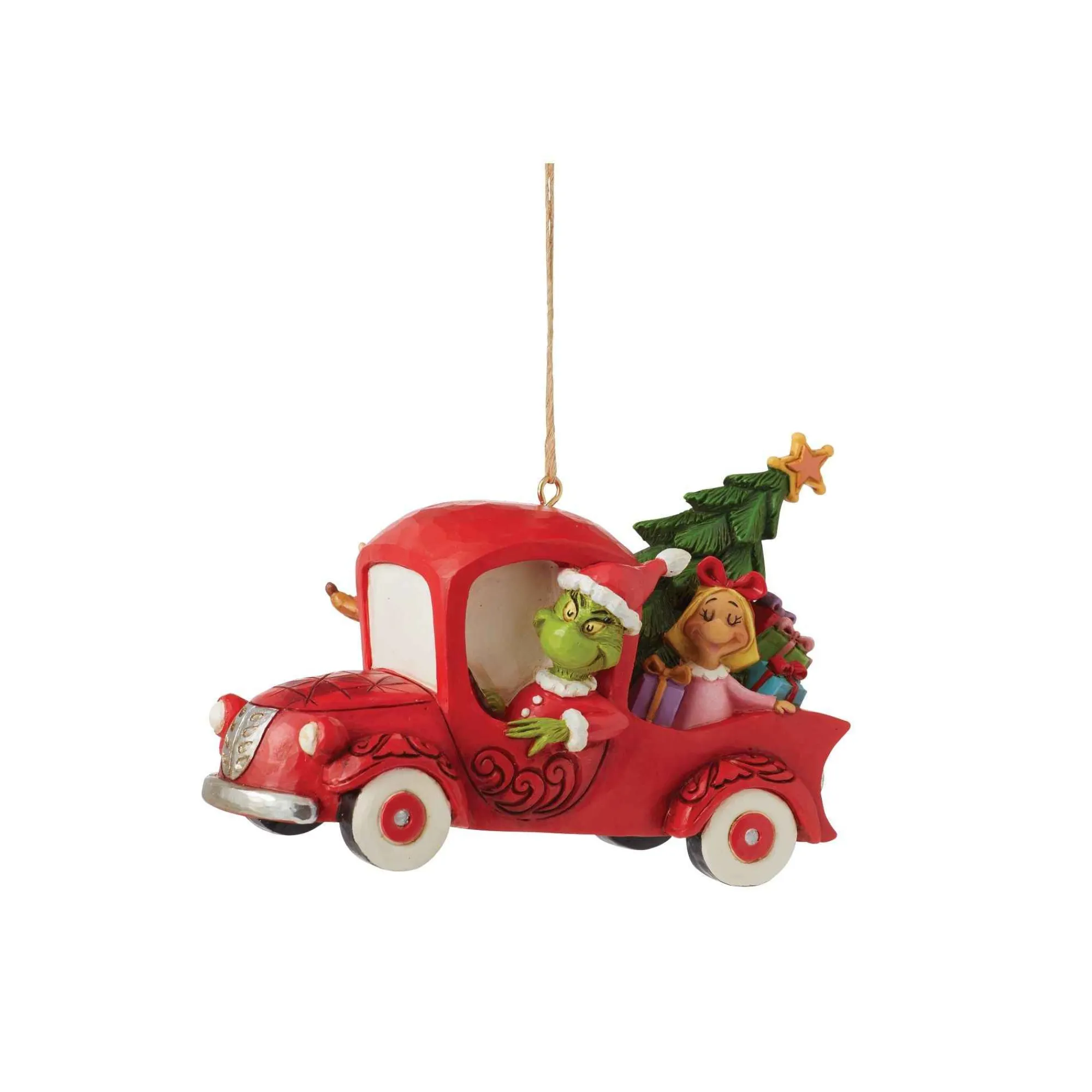 Grinch by Jim Shore Grinch In Red Truck Ornament