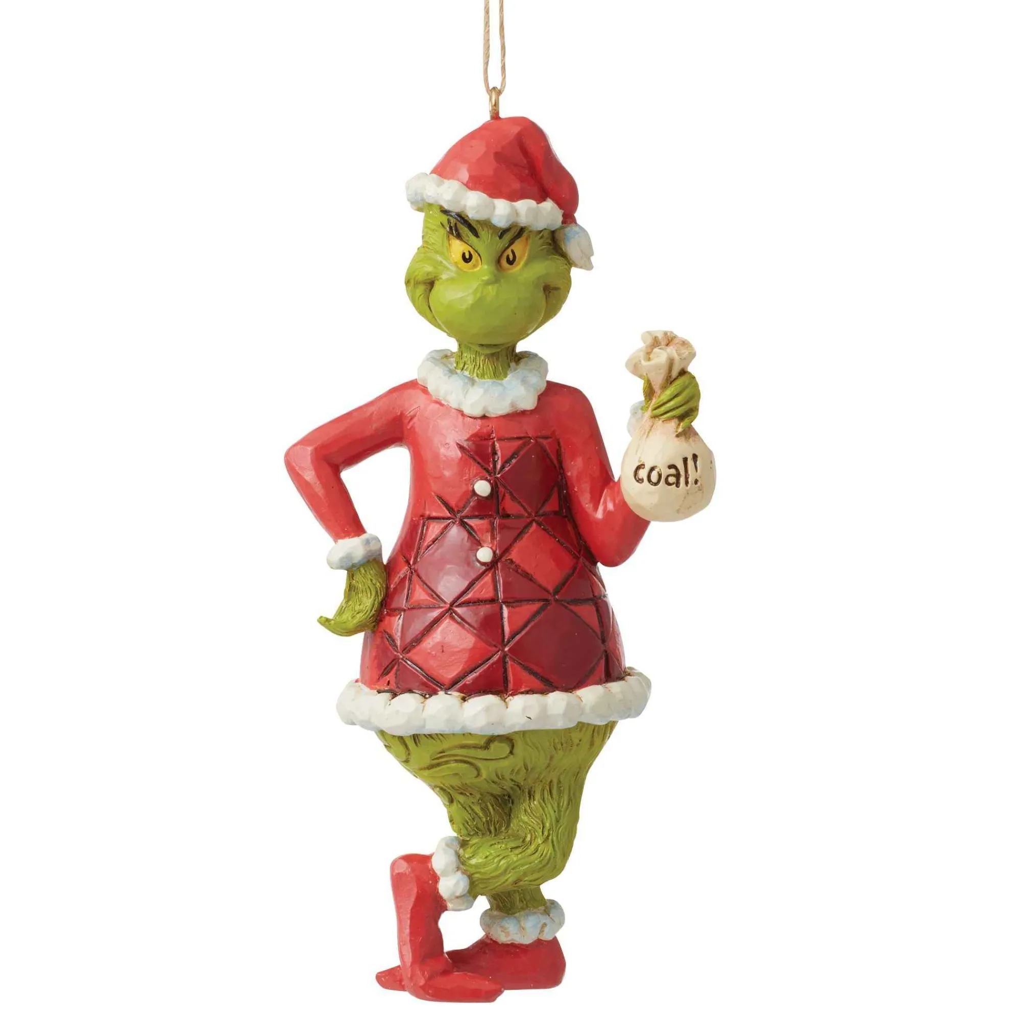 Grinch by Jim Shore Grinch With Bag Of Coal Orn