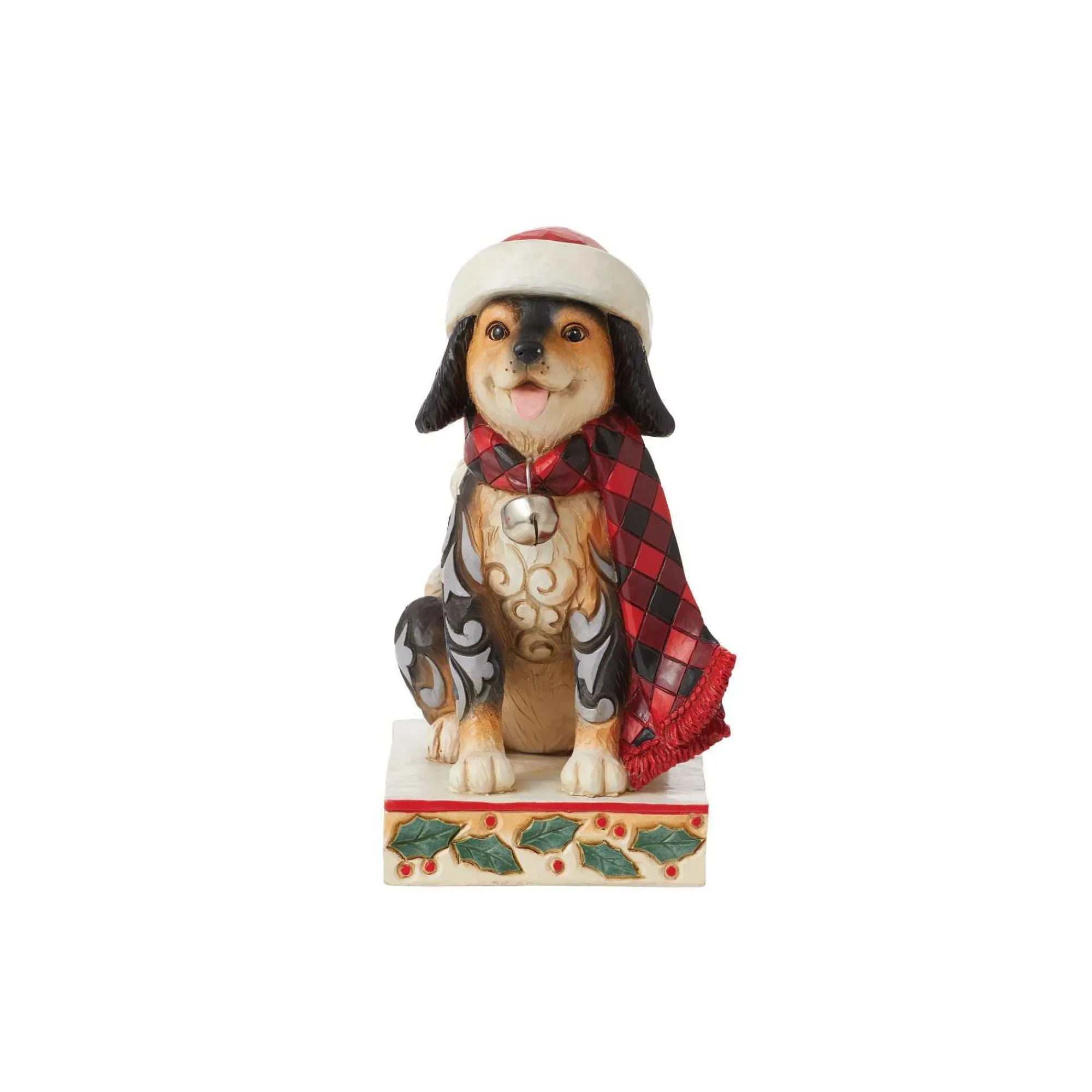 Jim Shore Heartwood Creek Highland Glen Dog Plaid Scarf