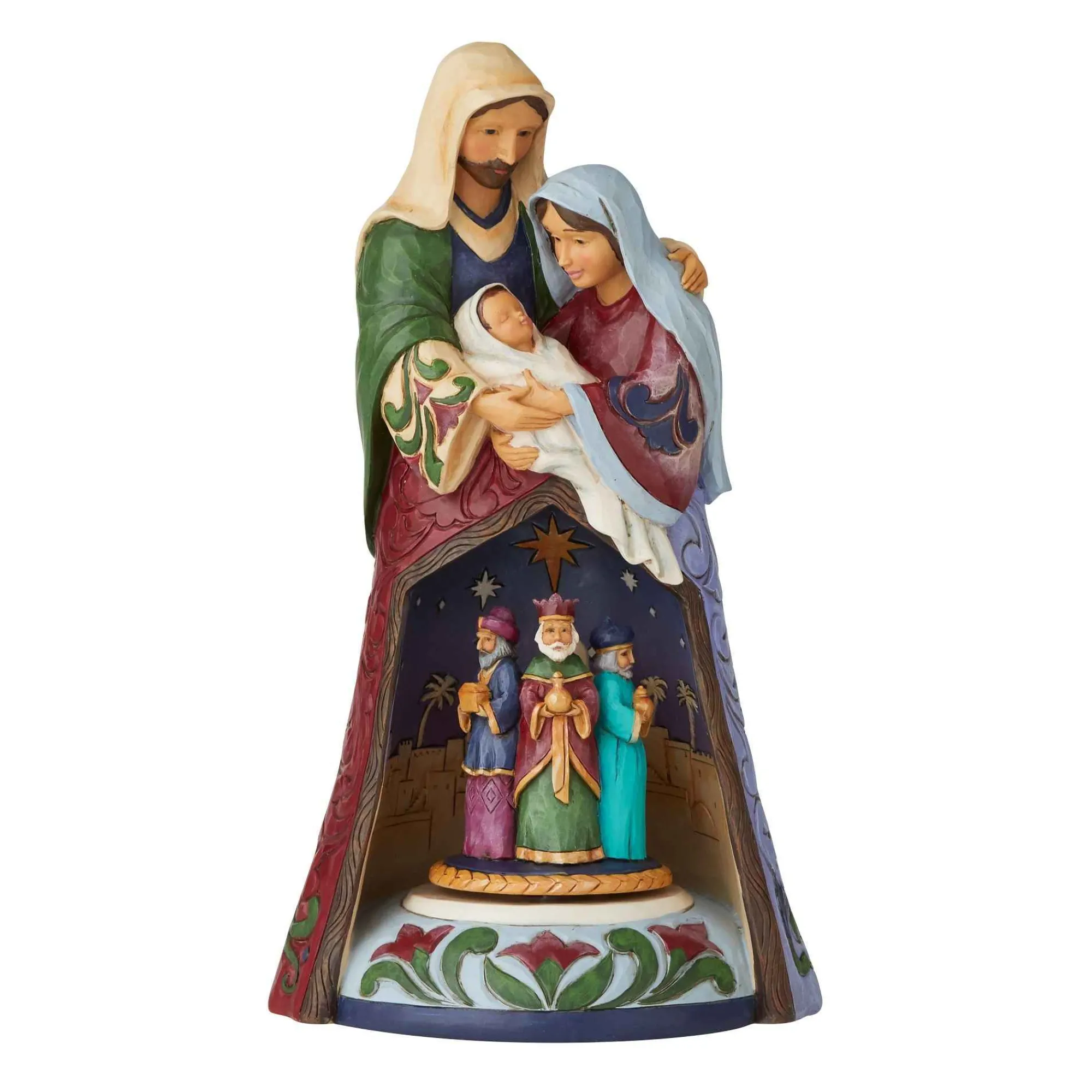 Jim Shore Heartwood Creek Holy Family Lighted Rotator