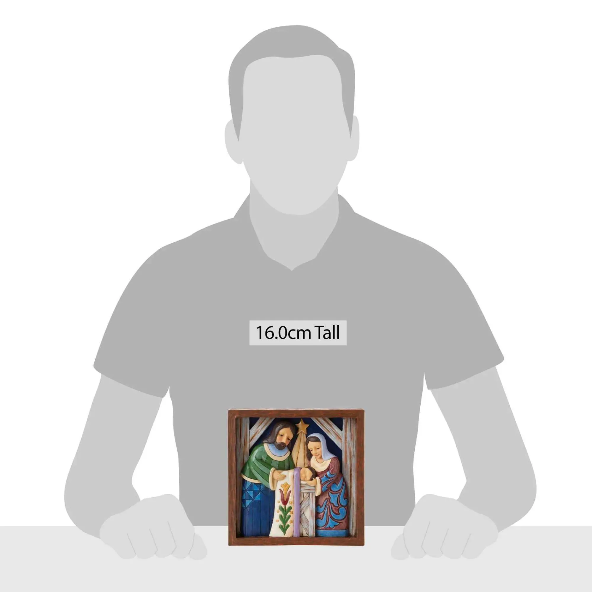 Jim Shore Heartwood Creek Holy Family Plaque