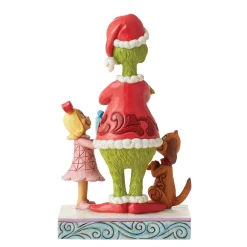 Grinch by Jim Shore Max,Cindy Giving Gift Togrinch