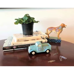 Jim Shore Heartwood Creek Mini Blue Pickup Truck