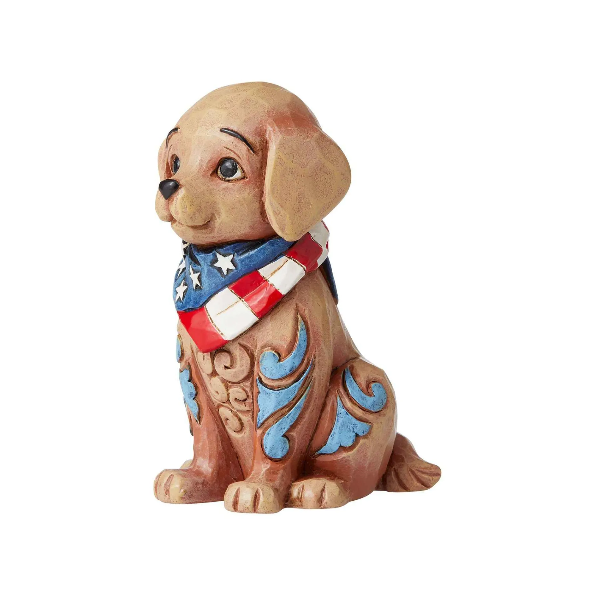 Jim Shore Heartwood Creek Mini Patriotic Puppy