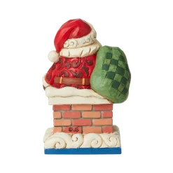 Jim Shore Heartwood Creek Mini Santa In Chimney