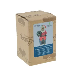Jim Shore Heartwood Creek Mini Santa Sitting On Gifts