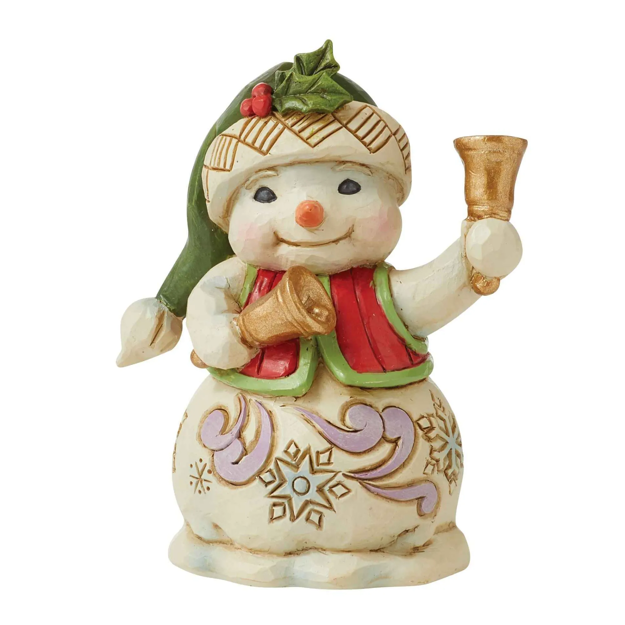 Jim Shore Heartwood Creek Mini Snowman With Bells