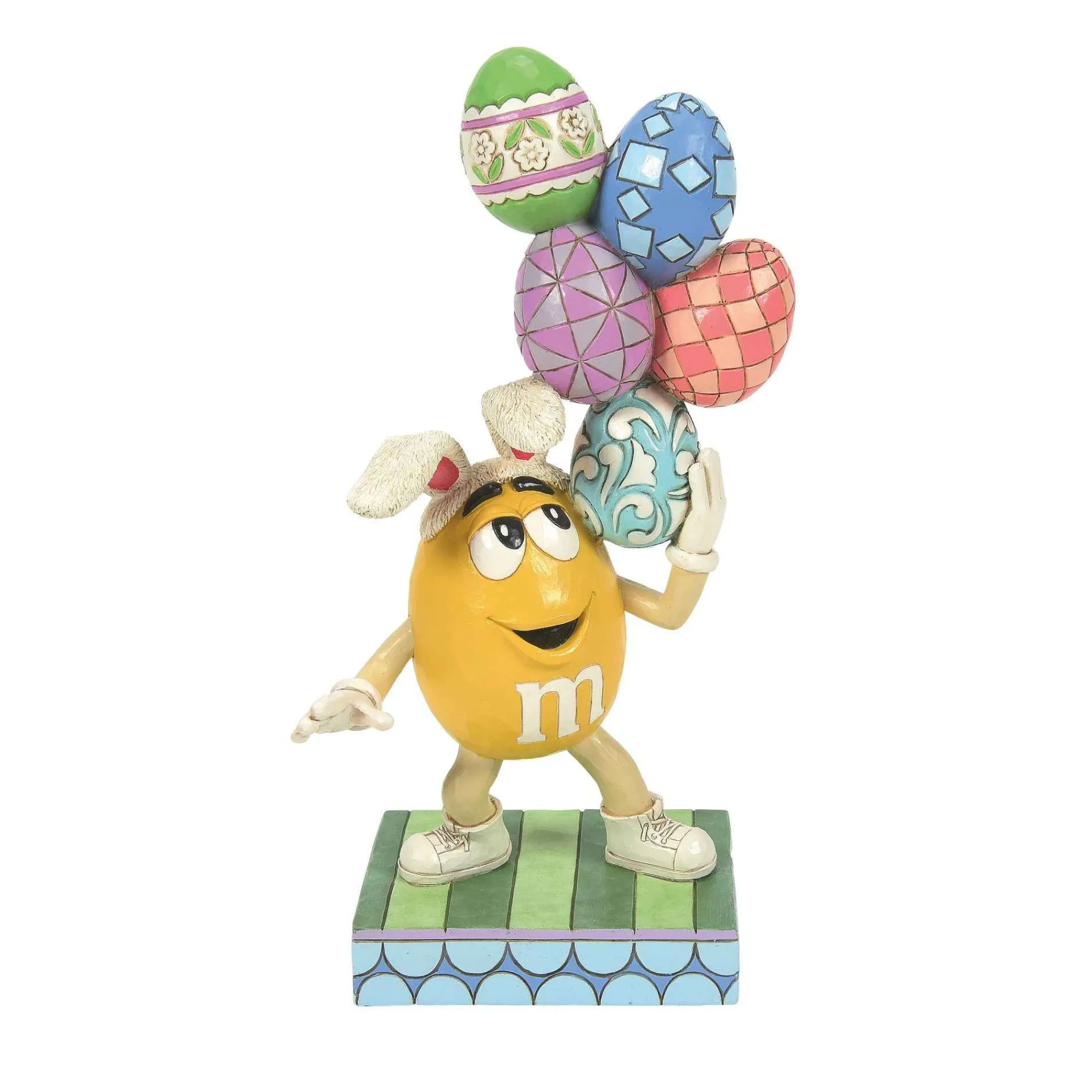 M&M's® by Jim Shore M&M's Yellow Character W/Eggs