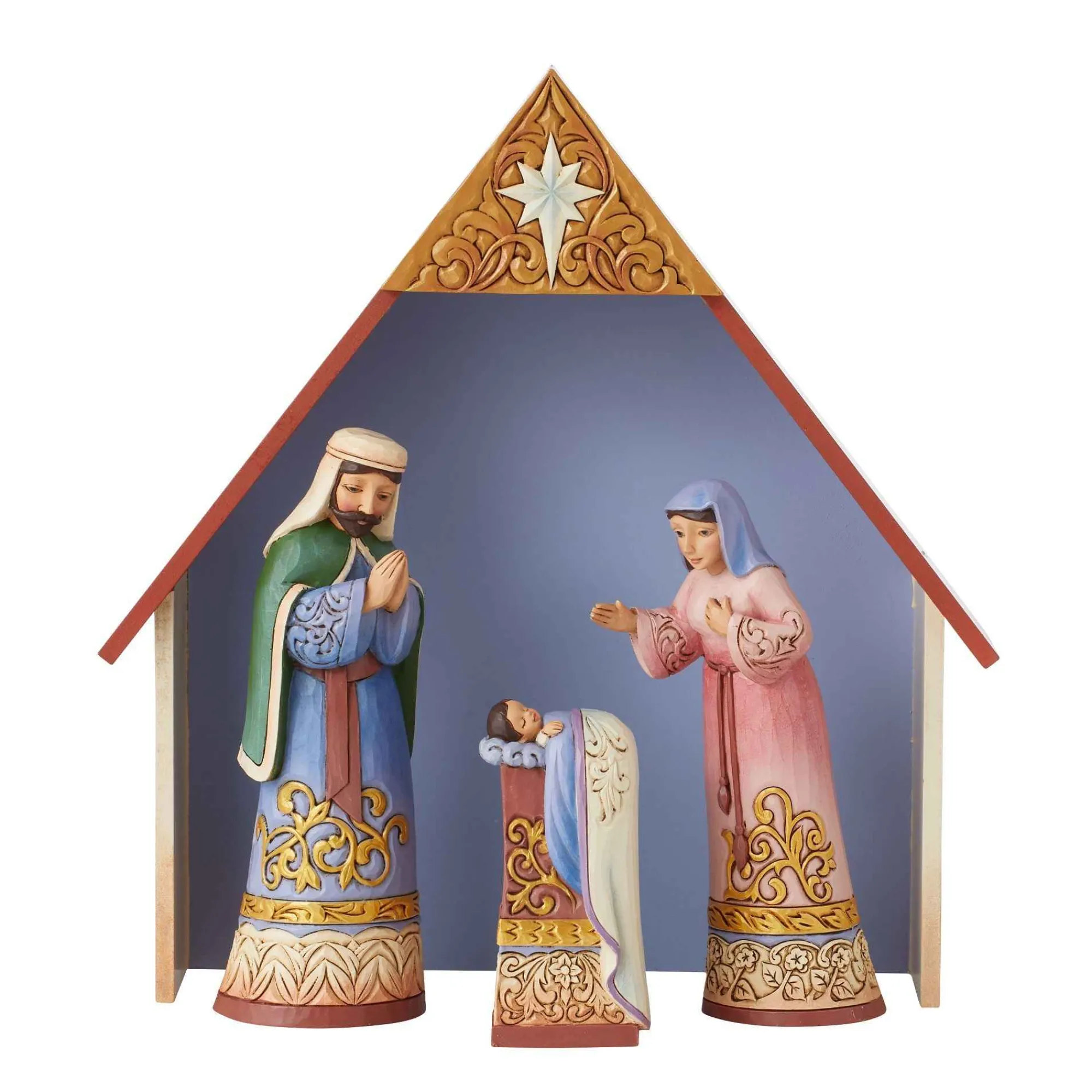 Jim Shore Heartwood Creek Nativity 4 Piece Set