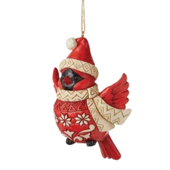 Jim Shore Heartwood Creek Nordic Noel Cardinal Ornament