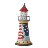 Jim Shore Heartwood Creek Patriotic Led Lighthouse