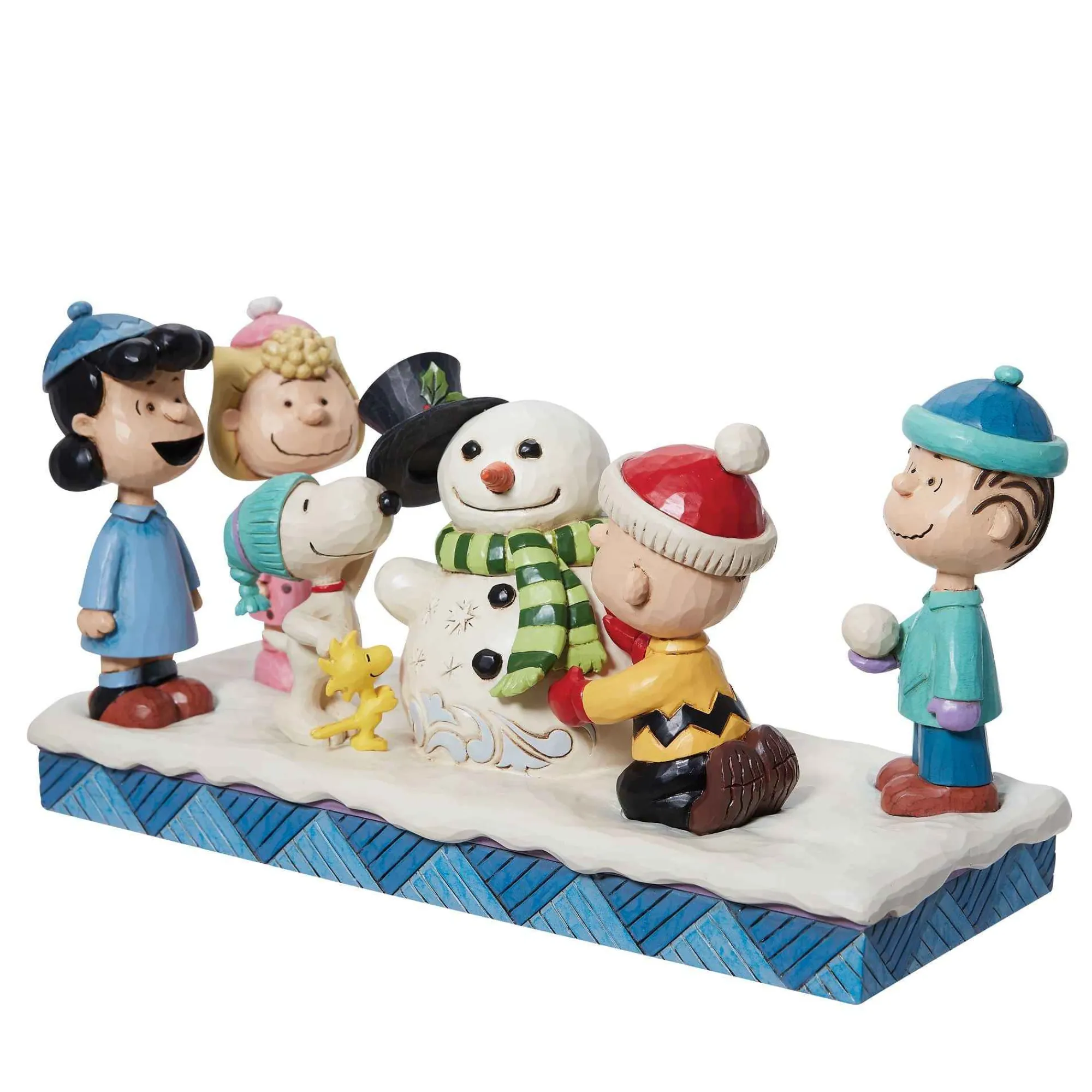 Peanuts by Jim Shore Peanuts Gang Building Snowman