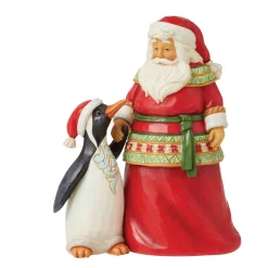 Jim Shore Heartwood Creek Pint Sized Santa With Penguin