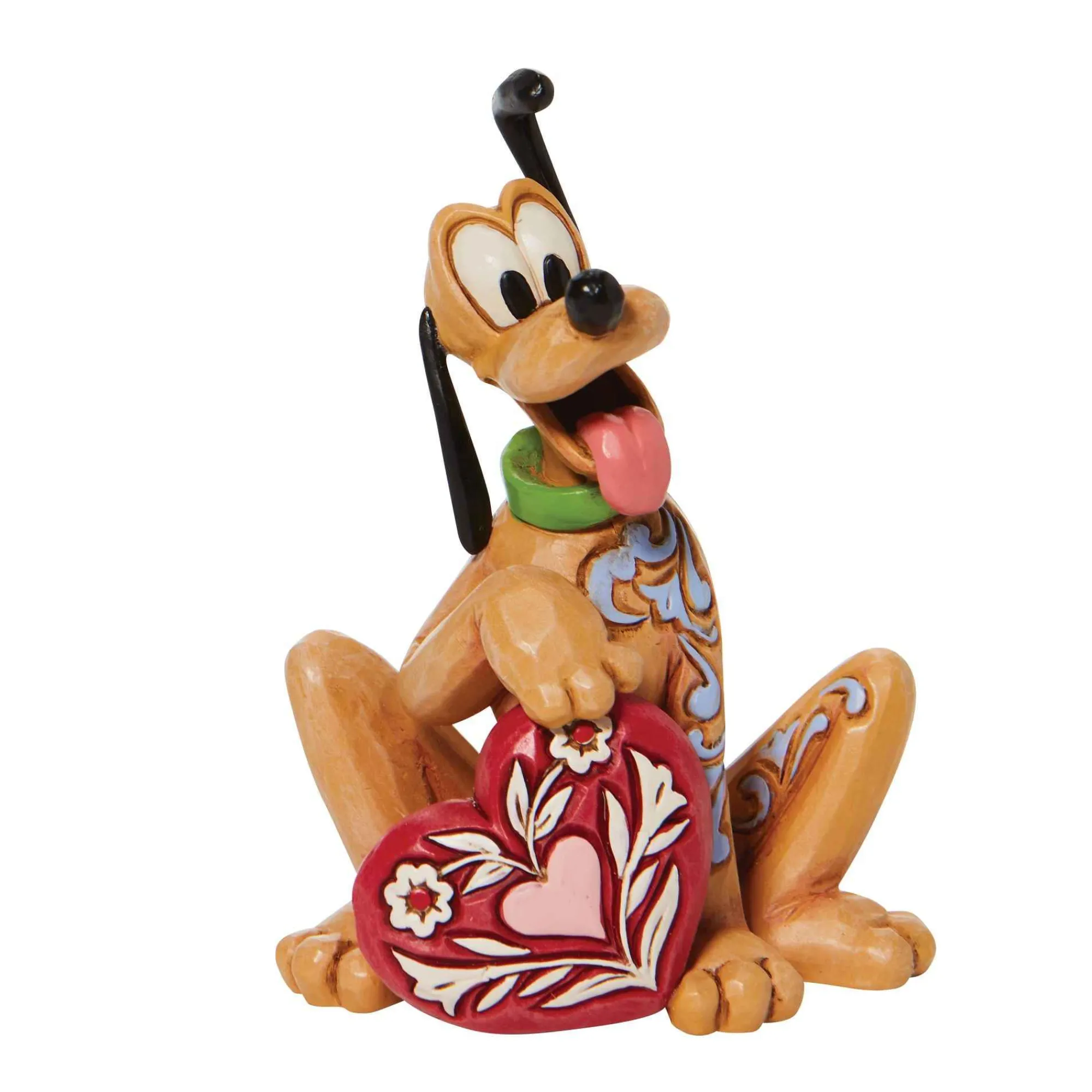 Disney Traditions Pluto Holding Heart