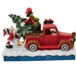 Disney Traditions Red Truck With Mickey And Frie