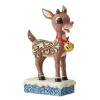 Rudolph Traditions by Jim Shore Rudolph W/Oversized Jingle Bel