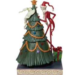 Disney Traditions Santa Jack And Zero With Tree