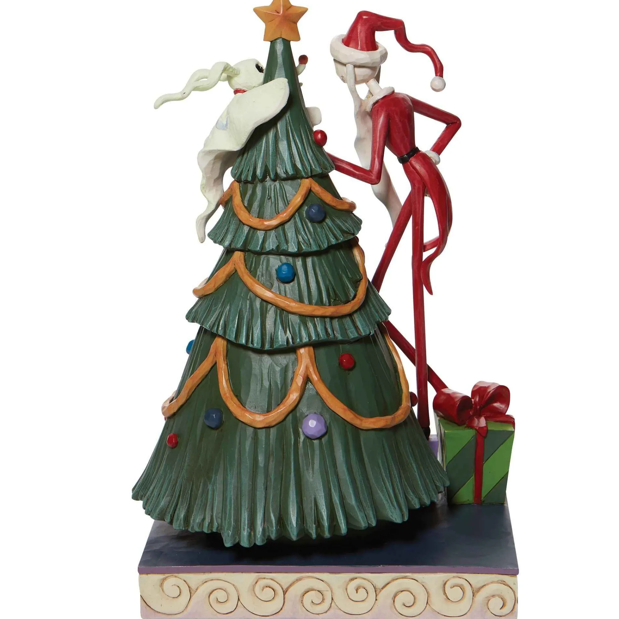 Disney Traditions Santa Jack And Zero With Tree