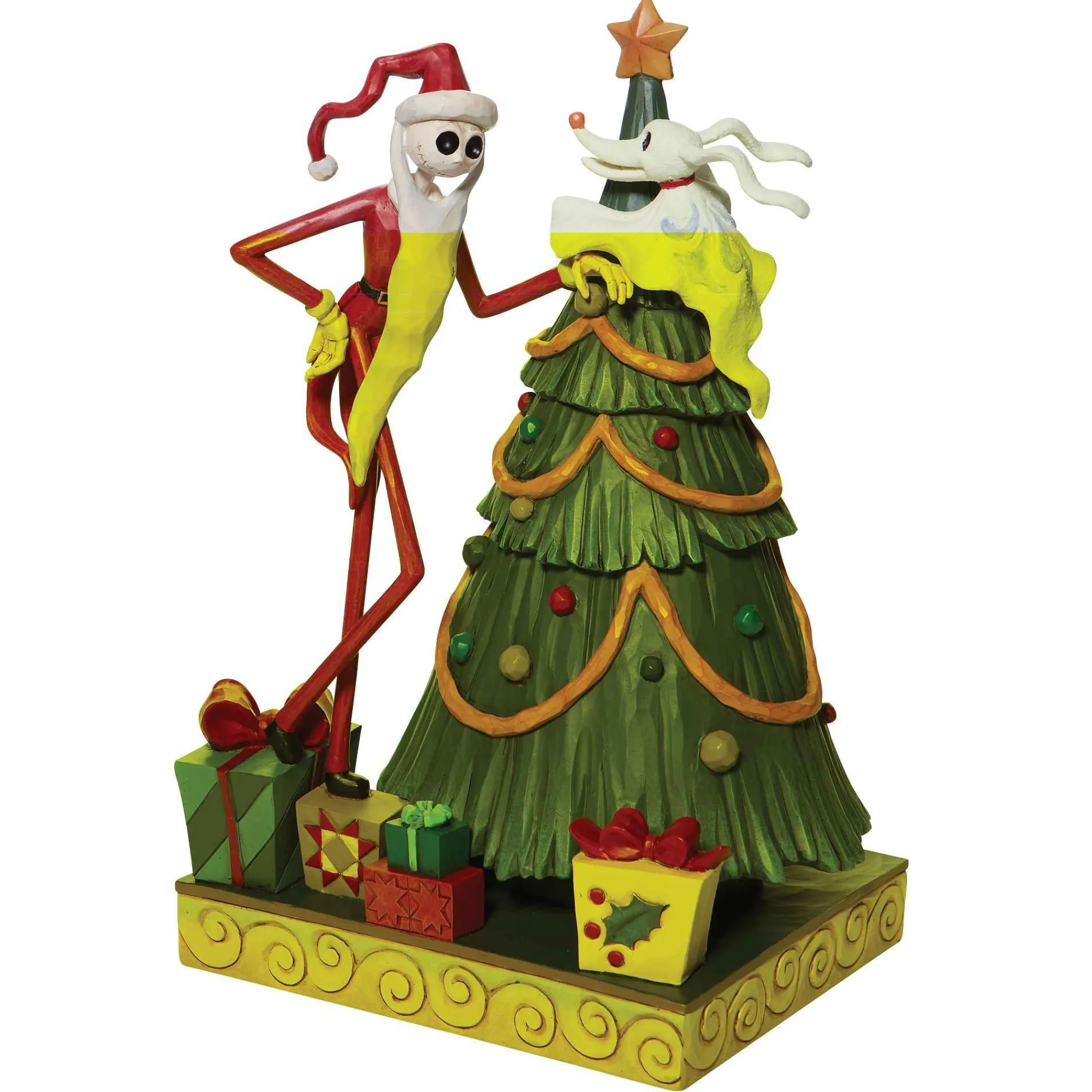 Disney Traditions Santa Jack And Zero With Tree