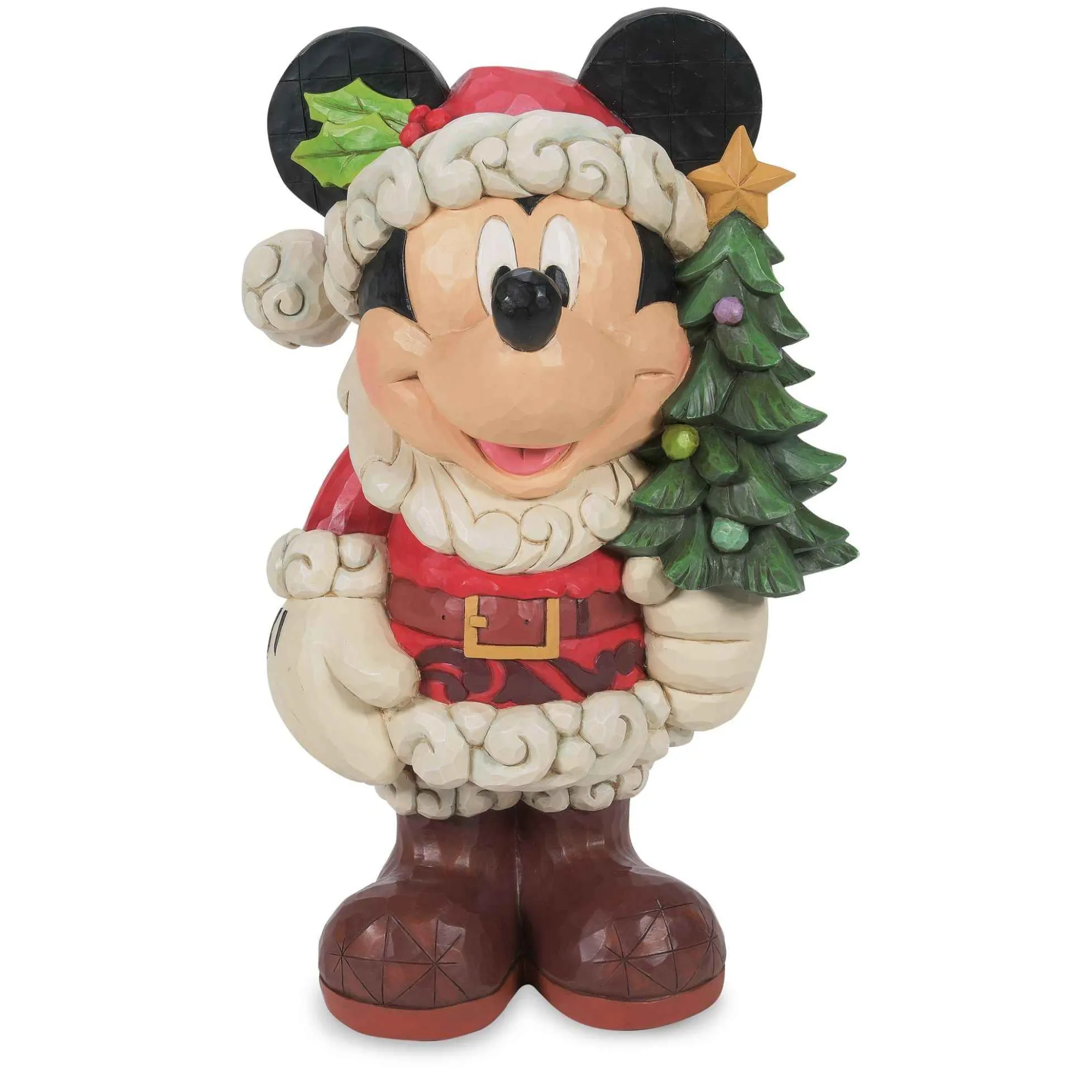 Disney Traditions Santa Mickey Holding Tree