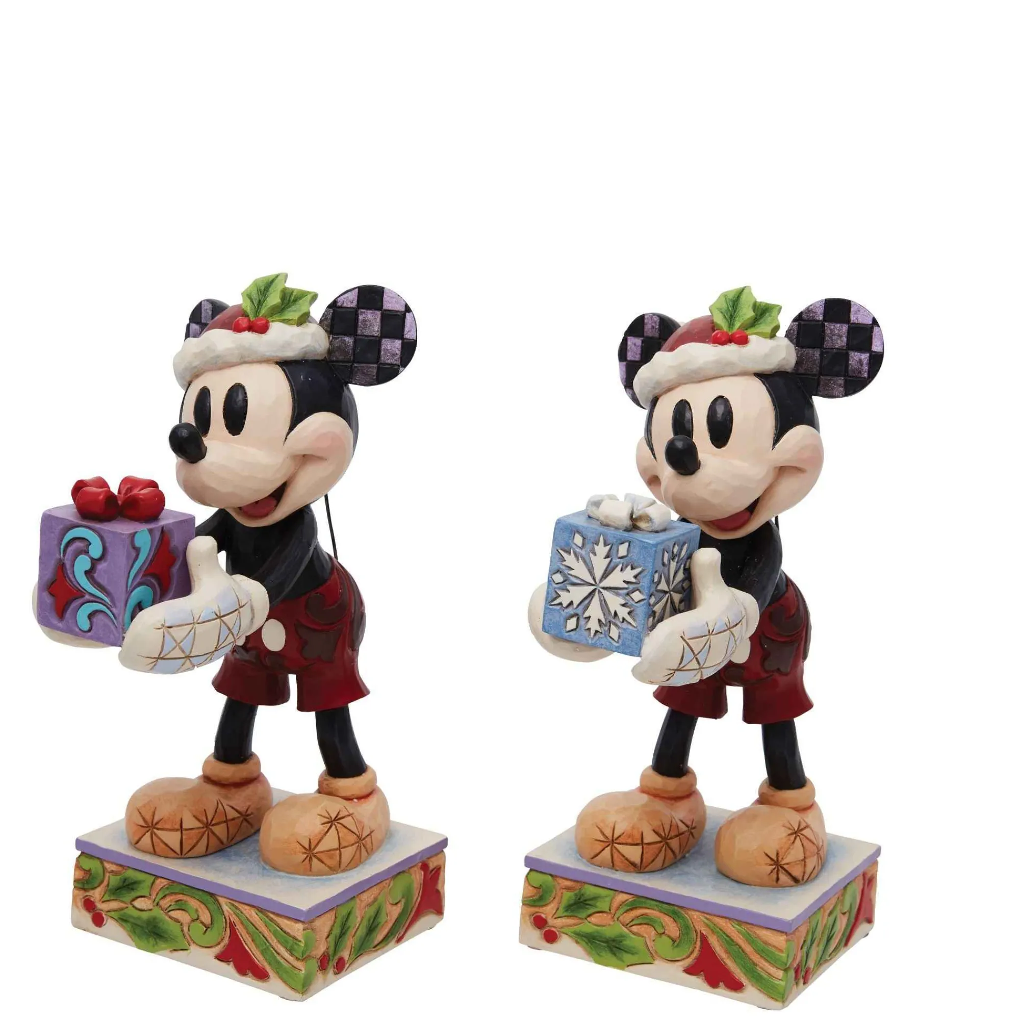 Disney Traditions Santa Mickey With Gift