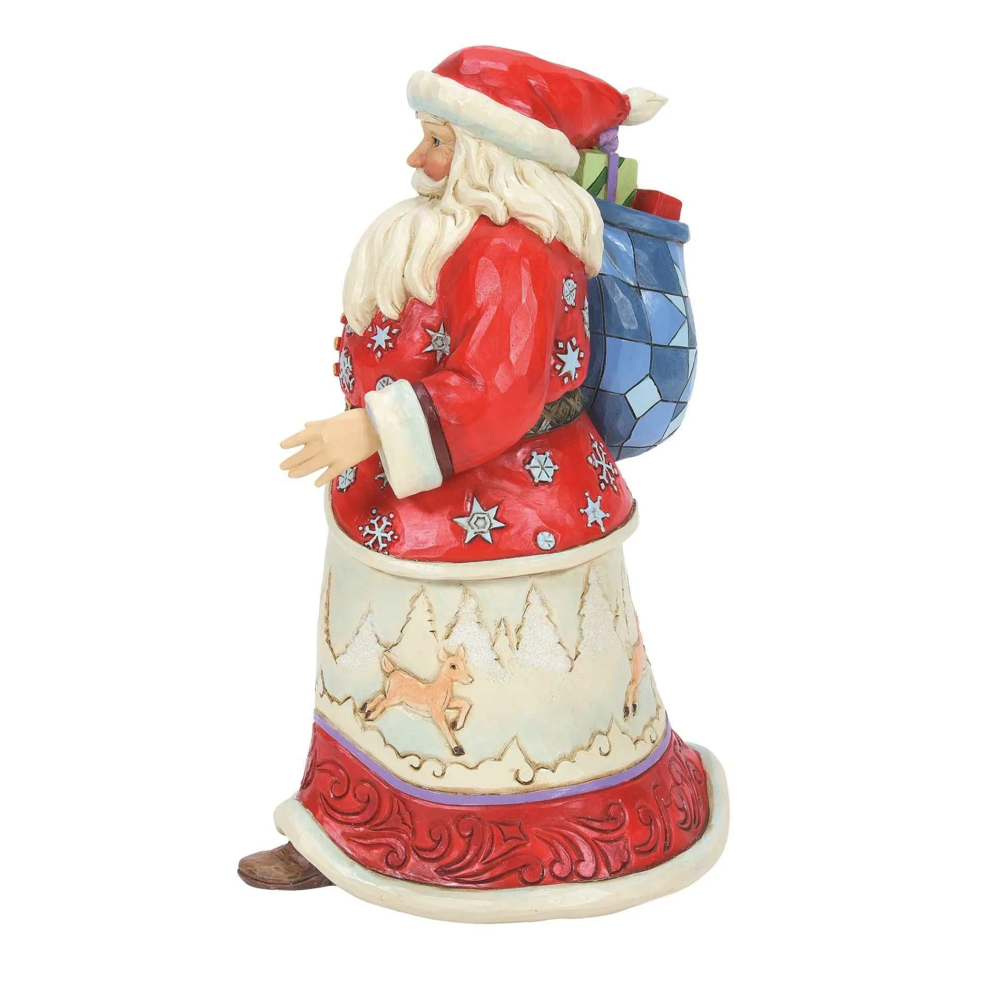 Jim Shore Heartwood Creek Santa With Bag Over Shoulder