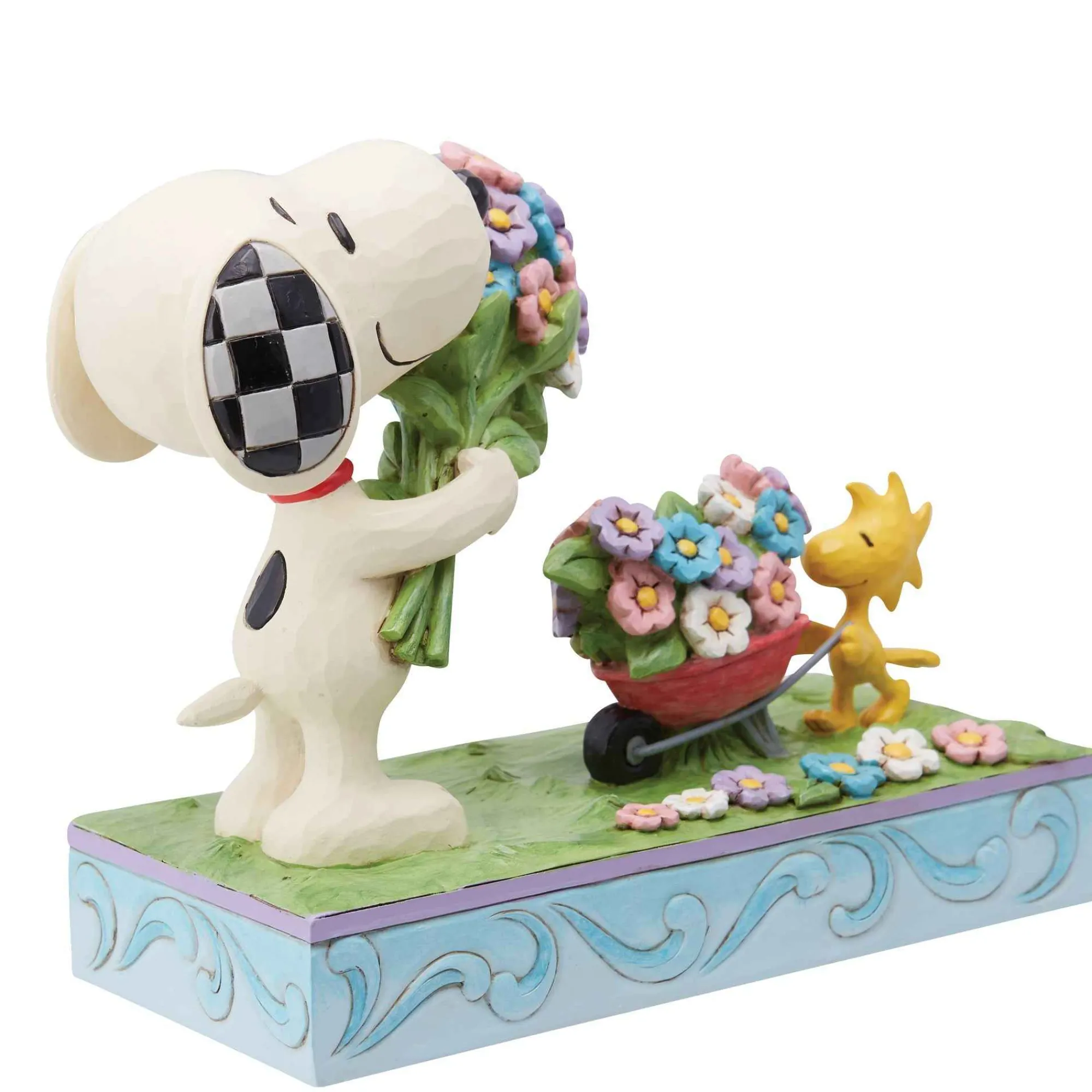 Peanuts by Jim Shore Snoopy Flowers & Woodstock