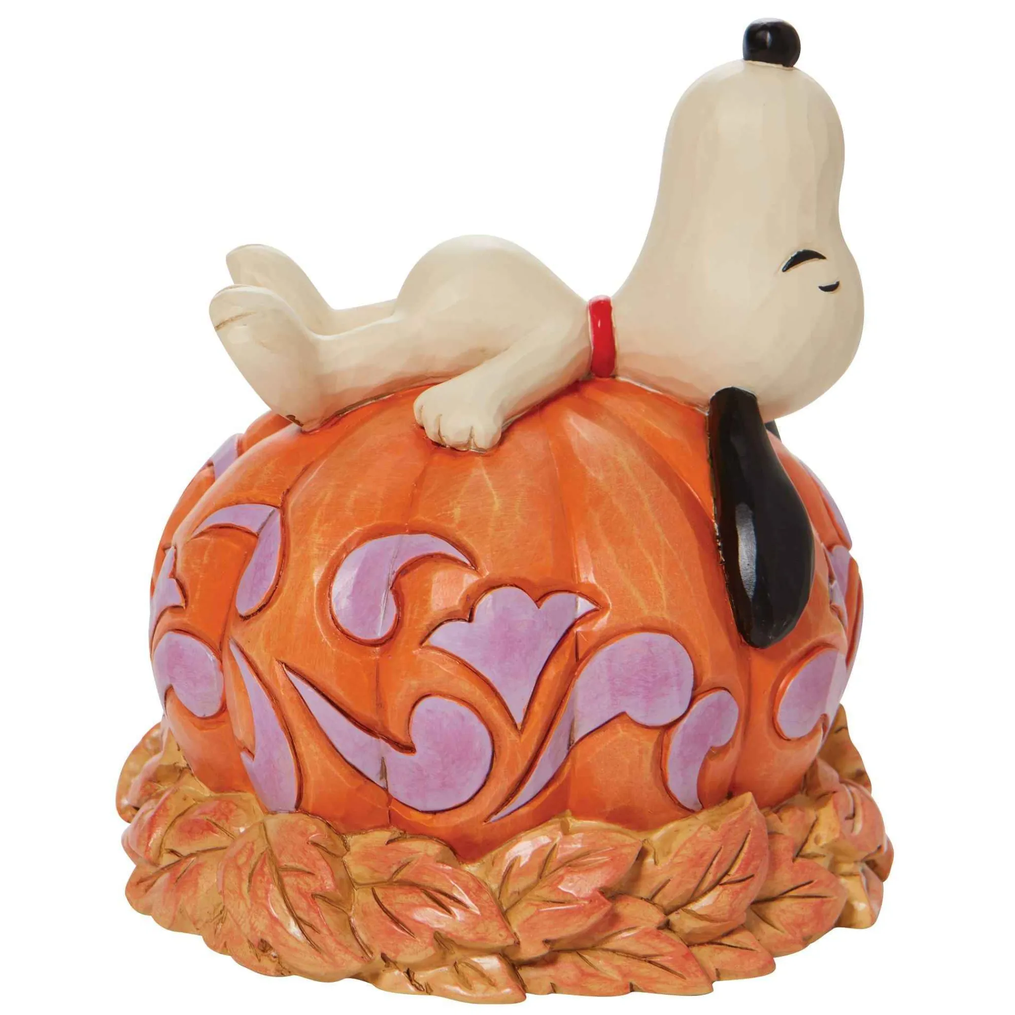 Peanuts by Jim Shore Snoopy Laying Ontop Of Carved