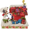 Peanuts by Jim Shore Snoopy With Ws Decorating Dog