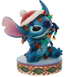 Disney Traditions Stitch Wrapped In Christmas Li