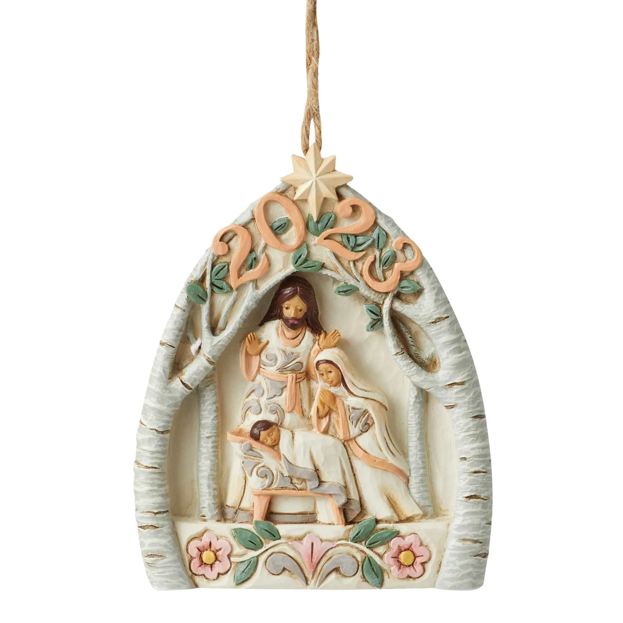 Jim Shore Heartwood Creek Wdland Dated 2023 Nativity Orn