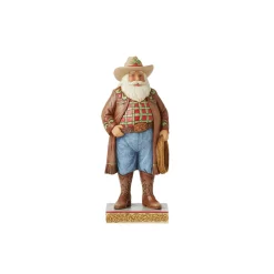 Jim Shore Heartwood Creek Western Santa Figurine