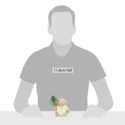 Jim Shore Heartwood Creek White Woodland Gnome Acorn Hat