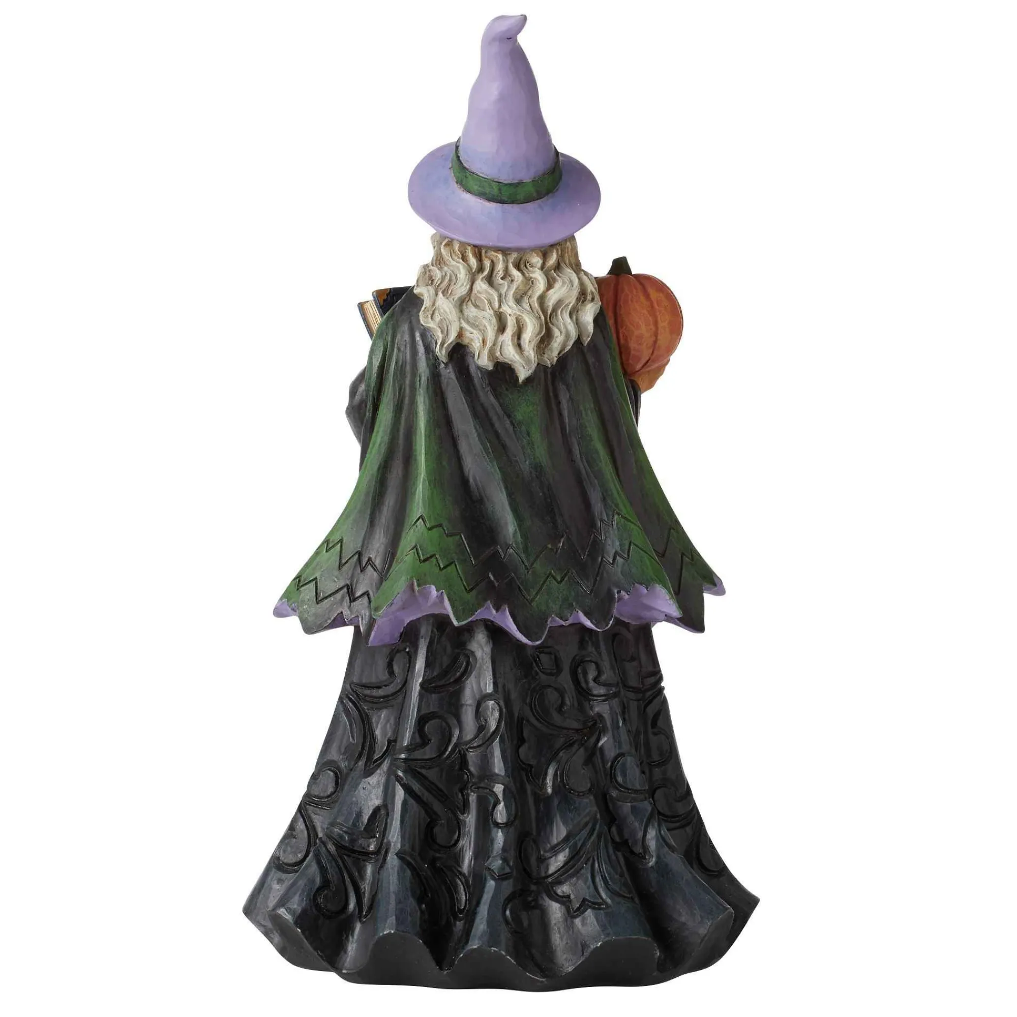 Jim Shore Heartwood Creek Witch With Pumpkin And Scene