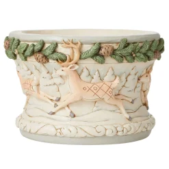 Jim Shore Heartwood Creek Woodland Deer Decorative Bowl
