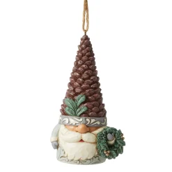 Jim Shore Heartwood Creek Woodland Gnome Pinecone Orna