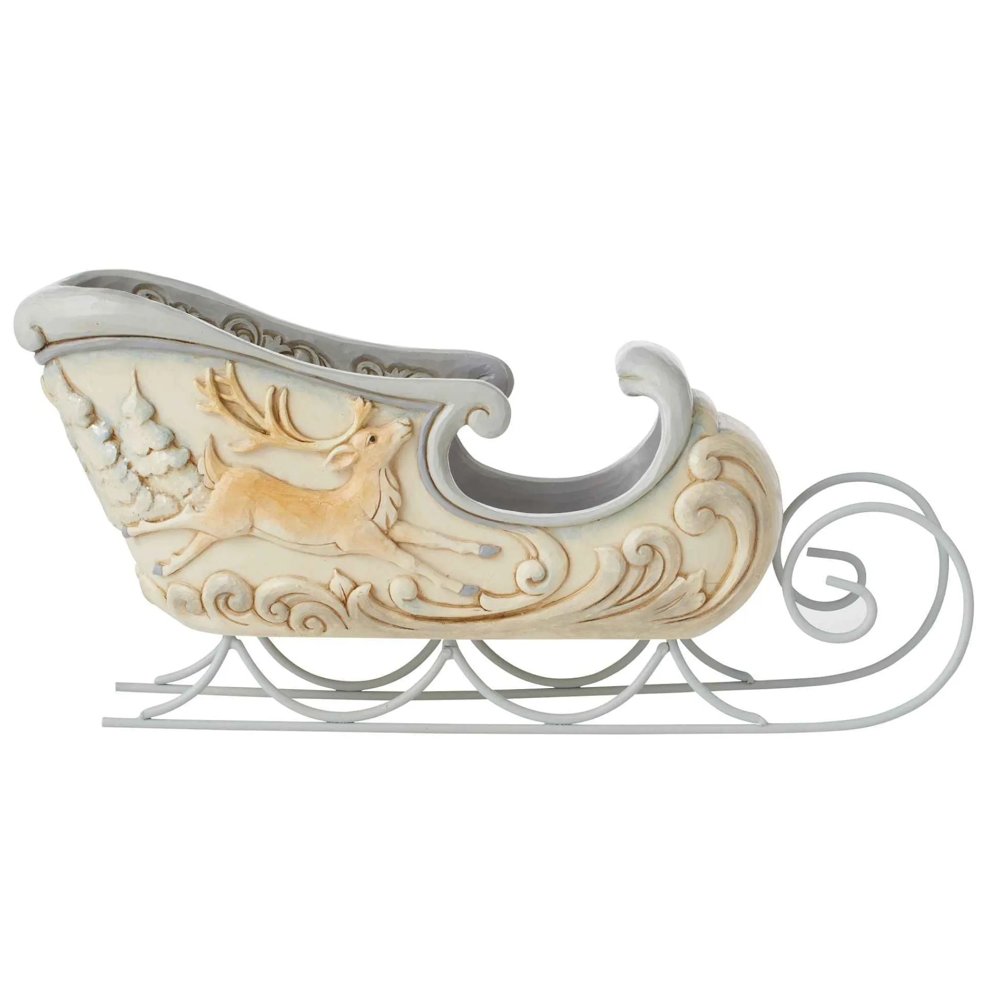 Jim Shore Heartwood Creek Woodland Sleigh Center Piece