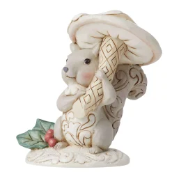 Jim Shore Heartwood Creek Woodlnd Squirrel With Mushroom